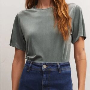 Z Supply Green velvet tee